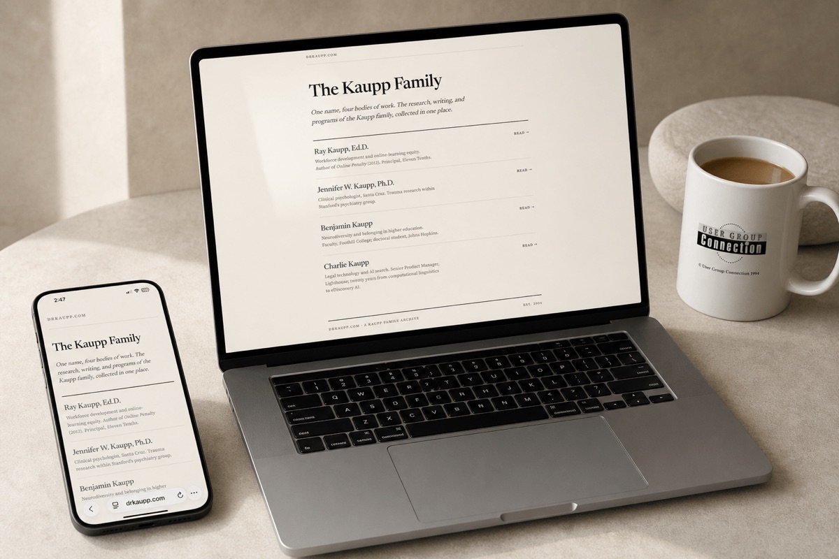 The Kaupp Archive: a twenty-year-old family domain rebuilt as a fast static professional archive